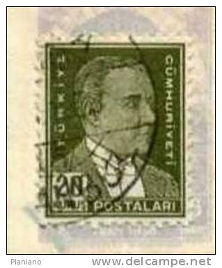 PIA - TUR - 1931-38 : Effigie Di Ataturk - (Yv 817) - Used Stamps