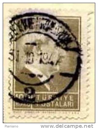 PIA - TUR - 1943 : Effigie Di Ismet Inonu - (Yv 1012) - Used Stamps