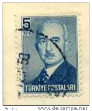 PIA - TUR - 1948 : Effigie Di Ismet Inonu - (Yv 1065) - Used Stamps