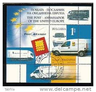 BULGARIA / BULGARIE - 2006 - La Post - Ambassadeur De L'Europe Unie - Bl Obl. - Deficit 9000 Tir. - Usati