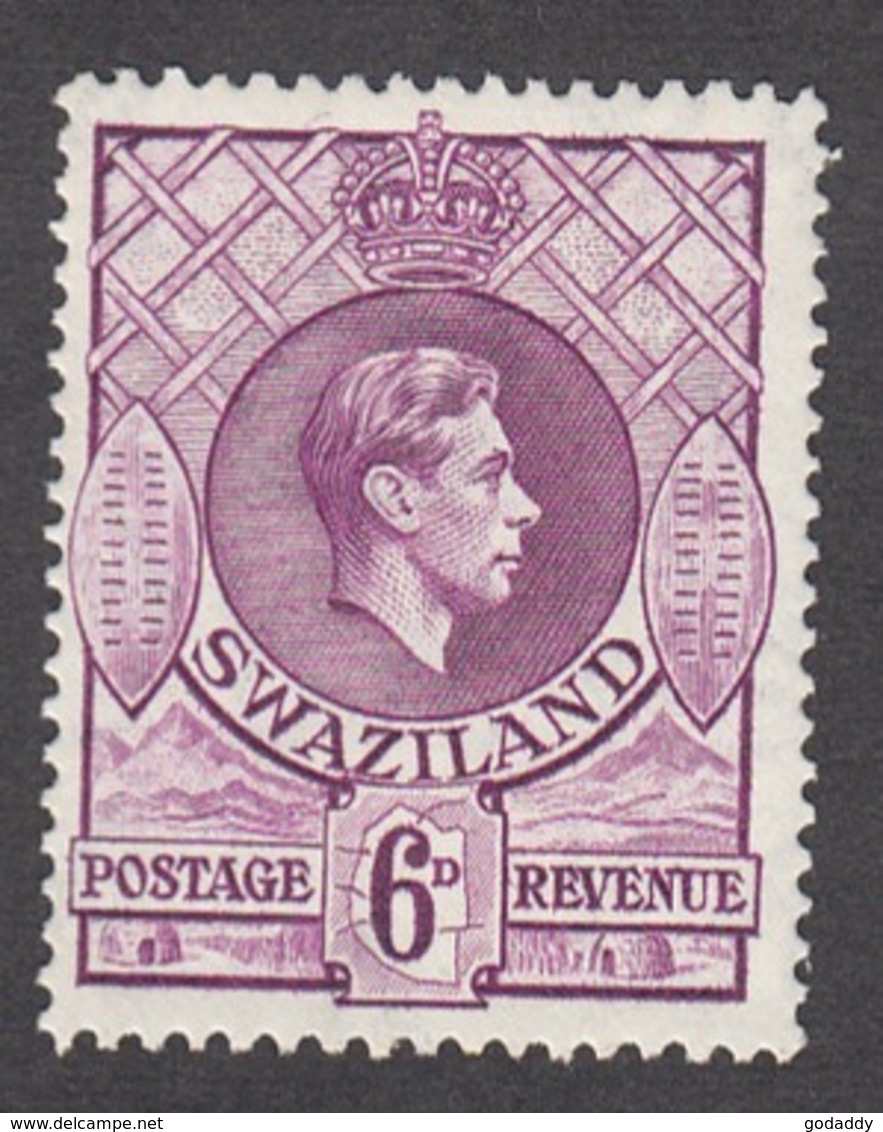 Swaziland 1938 King George VI  6d    SG34b    MH - Swaziland (1968-...)