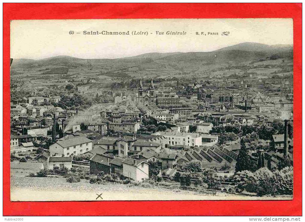 SAINT CHAMOND 1922 VUE GENERALE CARTE EN BON ETAT - Saint Chamond