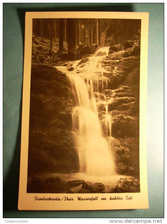 R.3732 ALEMANIA GERMANY DEUTCHLAND FRIEDRICHRODA / THÜR WASSERFALL IM BÜHLEN TAL ANNEES 50 MAS EN MI TIENDA - Friedrichroda