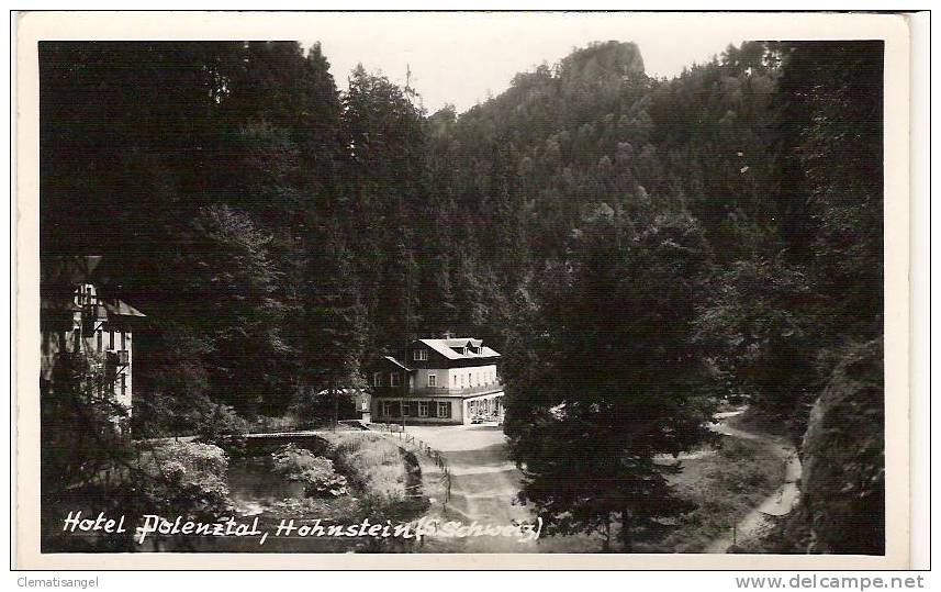 TOP!! HOHNSTEIN (SÄCHSISCHE SCHWEIZ) * HOTEL POLENZTAL * 1940 *!! - Hohnstein (Saechs. Schweiz)