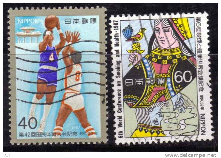 Japon 1987 N°Y.T. : 1654 Et 1655 Obl. - Used Stamps