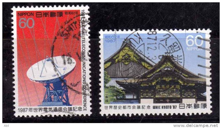 Japon 1987 N°Y.T. : 1656 Et 1657 Obl. - Usados