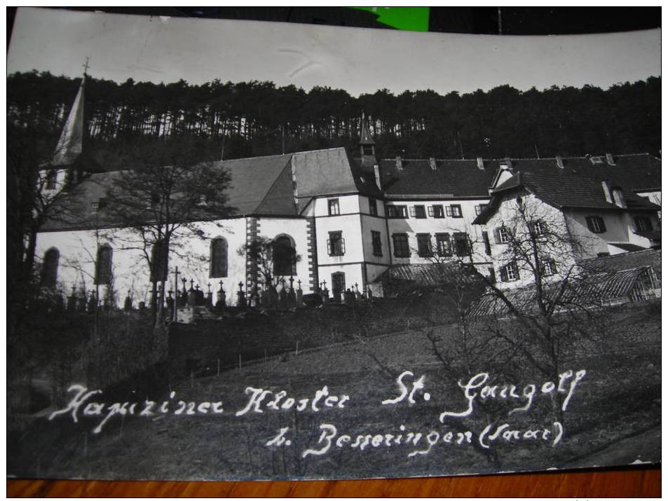 SAARGEBIET  KAPUZINERKLOSTER KLEVE  2/7/1934 - Kreis Merzig-Wadern