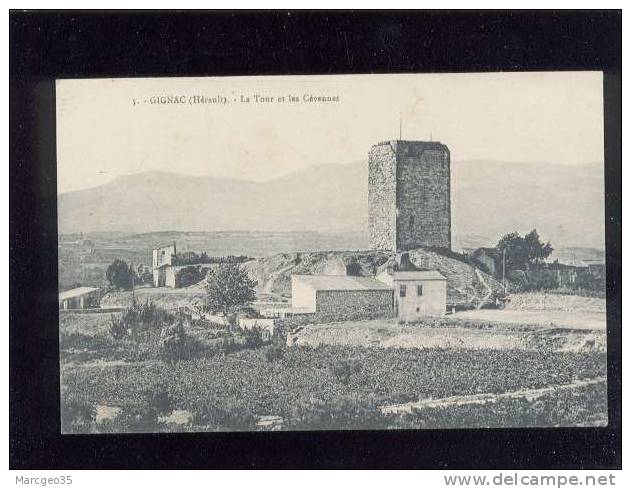 Gignac La Tour & Les Cévennes édit.bardou N° 5  Belle Carte - Gignac