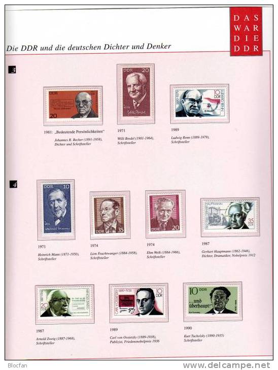 Dichter Und Denker In Der DDR Als Dokumentation Mit 22 Ausgaben ** 60€ - Collections (with Albums)