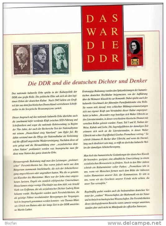 Dichter Und Denker In Der DDR Als Dokumentation Mit 22 Ausgaben ** 60€ - Collezioni (in Album)