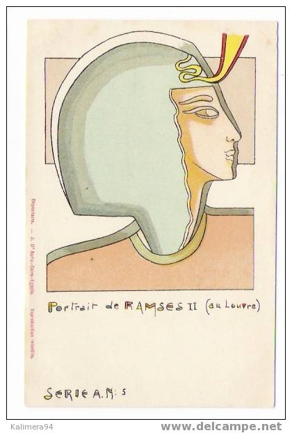 HIEROGLYPHES  DE  L´ ANCIENNE  EGYPTE , Illustrés Par J. D´ AURIA  /  PORTRAIT  DE  RAMSÈS  II  ( Au Louvre ) - Altri & Non Classificati