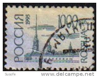 Rusia 1995 Scott 6120 Sello º Basico Castillos Y Palacios Peter And Pavel Fortress, St. Petersburg Michel 414w Yv. 6098 - Used Stamps
