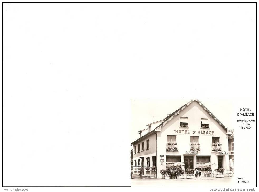 Cpsm Hotel D´alsace De A. Wach A Dannemarie Vers Mulhouse - Dannemarie