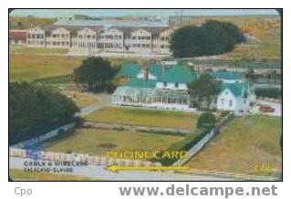 # FALKLAND 17 Government House & The Community School 10    Tres Bon Etat - Falkland Islands