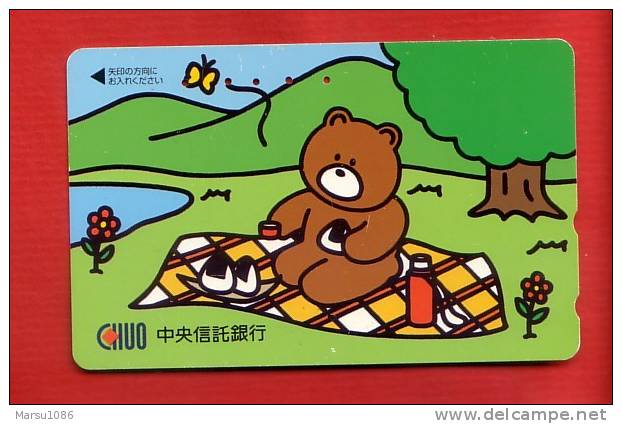 Japan Japon  Telefonkarte Télécarte Phonecard Telefoonkaart  -  CHUO  Bär Bear Ours - BD