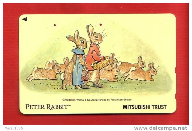 Japan Japon  Telefonkarte Télécarte Phonecard Telefoonkaart  -  Peter Rabbit  Hase  Lapin - BD