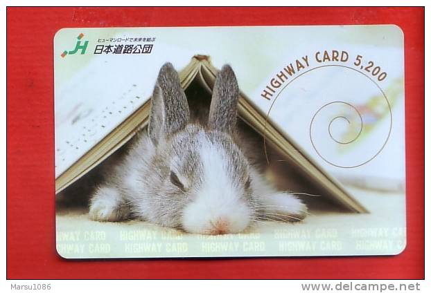Japan Japon  Prepaidkarte -  Peter Rabbit  Hase  Lapin - Rabbits