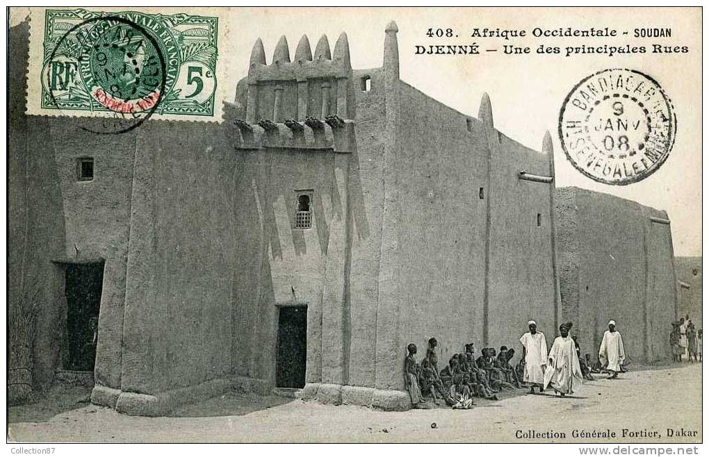 COLLECTION FORTIER N° 408 - AFRIQUE - SOUDAN - DJENNE - PRINCIPALE RUE - Sudan