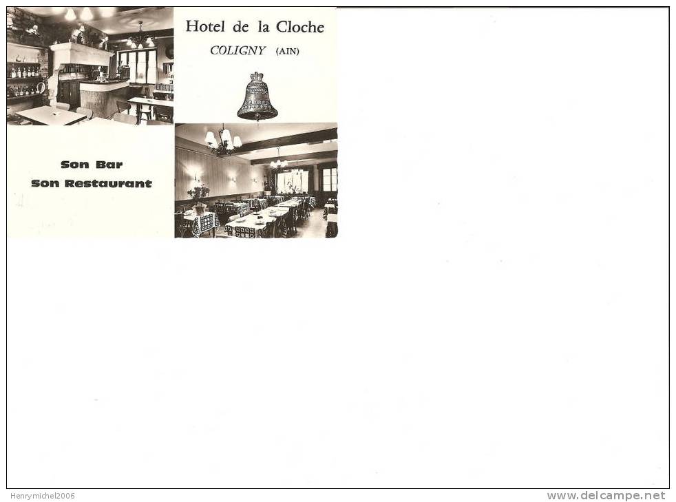 Cpsm Hotel De La Cloche , Coligny , Bar Restaurant - Unclassified
