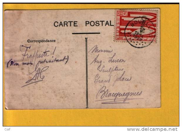 258 (ORVAL) Op Kaart Met Cirkelstempel BOURLERS (cote 75 Euro ) - Lettres & Documents