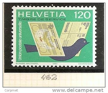 SWITZERLAND - Timbres De SERVICE - Dienstmarken -1983 - U.P.U. - Yvert # 462  - MINT (NH) - Officials