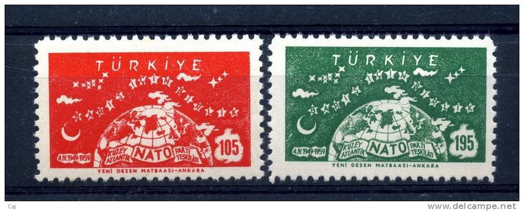 Turquie  -  1959  :  Yv  1423-24  ** - Unused Stamps