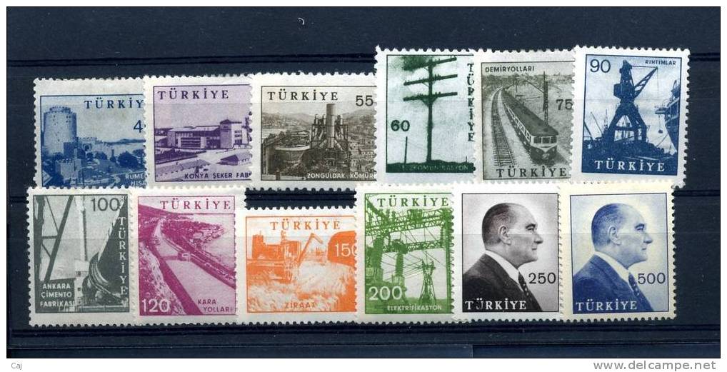 Turquie  - 1959  :  Yv  1436A-39C  * - Unused Stamps