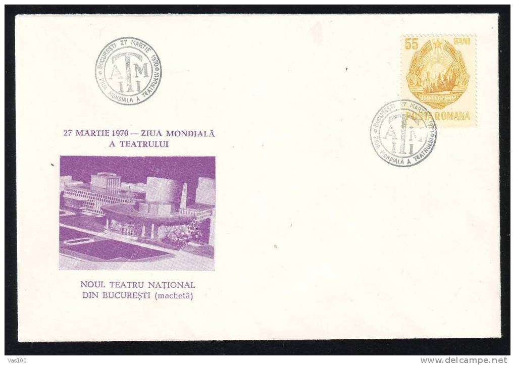 BUCHAREST,NATIONAL THEATRE 1970 COVER VERY RARE! . - Teatro