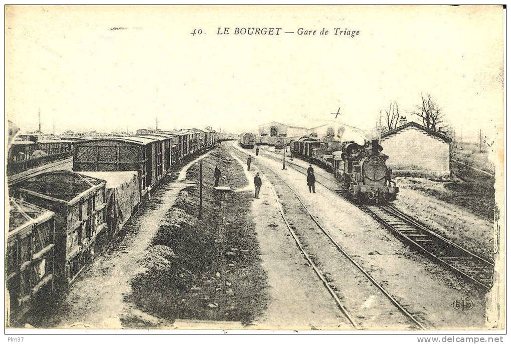 LE BOURGET - Gare De Triage - Vue Intérieure, Trains - Voy. 1915 - Le Bourget