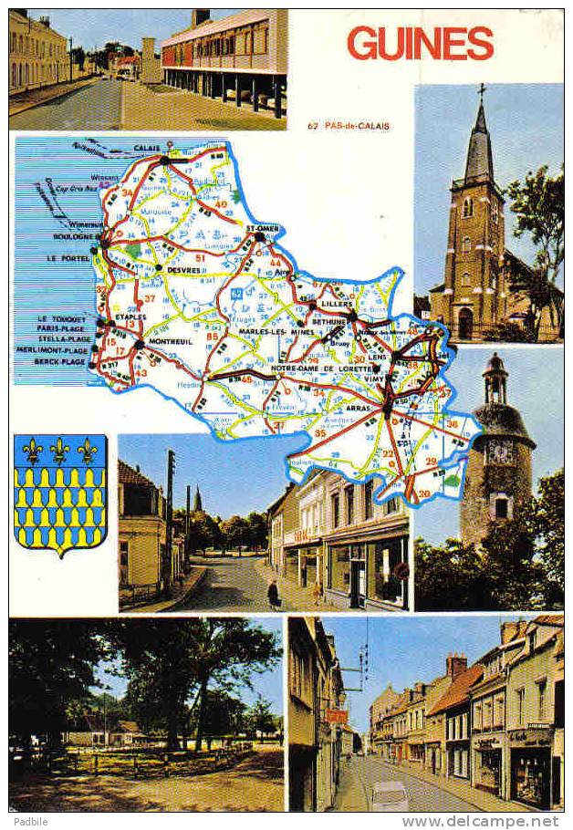 Carte Postale 62. Guines  Trés Beau Plan - Guines