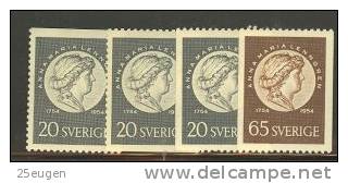 SWEDEN 1954 MICHEL No: 394-395  MNH - Unused Stamps