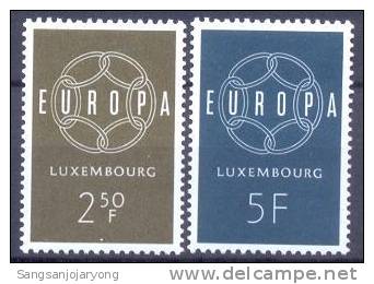 Luxembourg Sc354-5 Europa - 1959