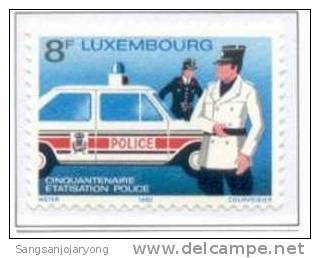 Luxembourg Sc649 State Control Of Police, 50th Anniversary - Police - Gendarmerie