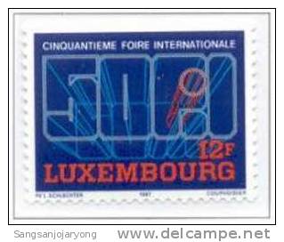 Luxembourg Sc768 Luxembourg Intl. Fair, 50th Anniv - Other & Unclassified