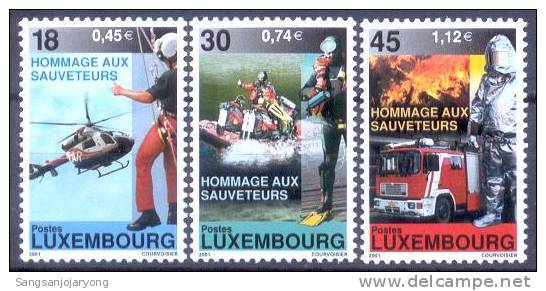 Luxembourg Sc1055-7 ReLuxembourg Scue Workers, Helicopter - Helicopters