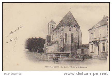 89  BUSSY EN OTHE MAIRIE EGLISE ET FONTAINE REF10041 - Saint Georges Sur Baulche