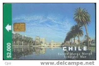 # CHILE 8 Estero Marga Marga - Vina Del Mar 2000 Puce? 04.98 50000ex Tres Bon Etat - Chili