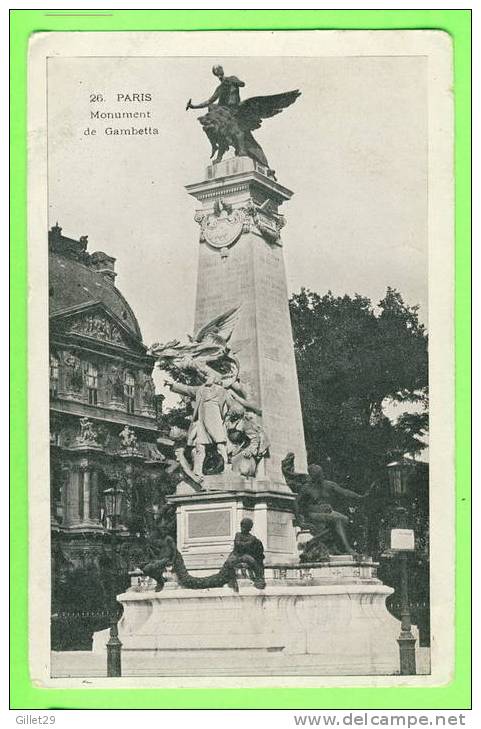 PARIS (75) - MONUMENT DE GAMBETTA - - Other Monuments