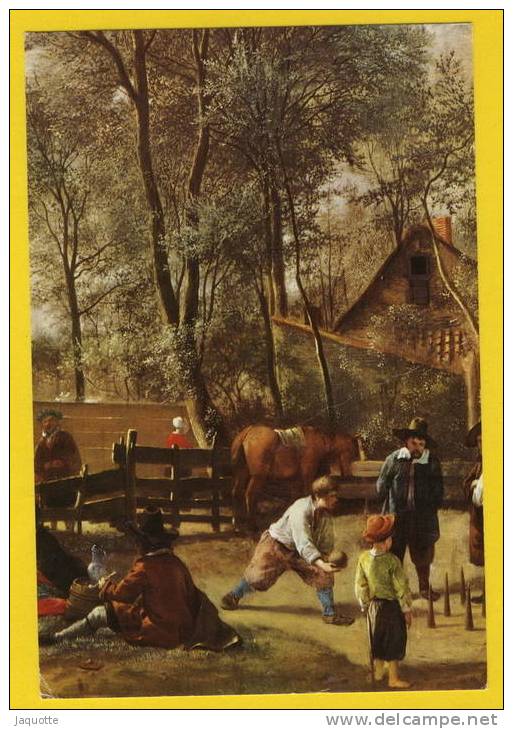 LES JOUEURS DE QUILLES (1662-63) Tableau Jan Steen National Gallery Londres - Regional Games