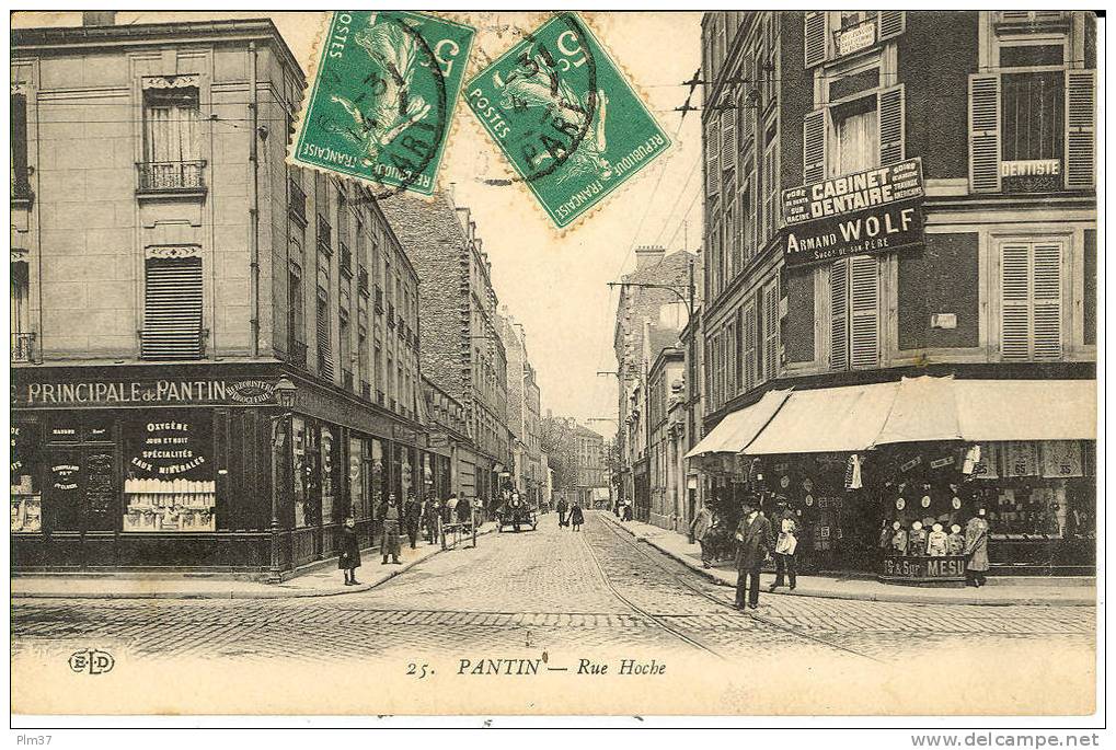 PANTIN - Rue Hoche - Voy. 1914 - Pantin