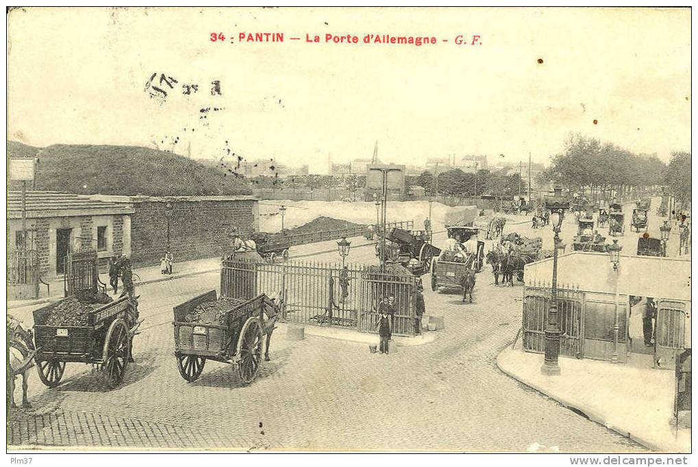 PANTIN - La Porte D'Allemagne - Voy. 1909 - Pantin