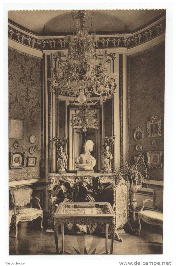 Beloeil. Intérieur Du Château. Boudoir Avec Statue Mutilée De Marie-Antoinette. Interieur Van Het Kasteel. Standbeeld. - Beloeil