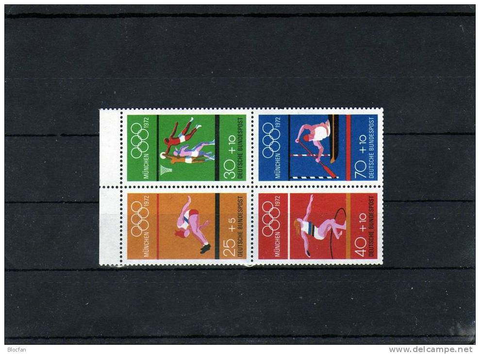 München Sommersportarten Heftchen - Block BRD 719/2, 734/7 + VB ** 18€ - Canoe