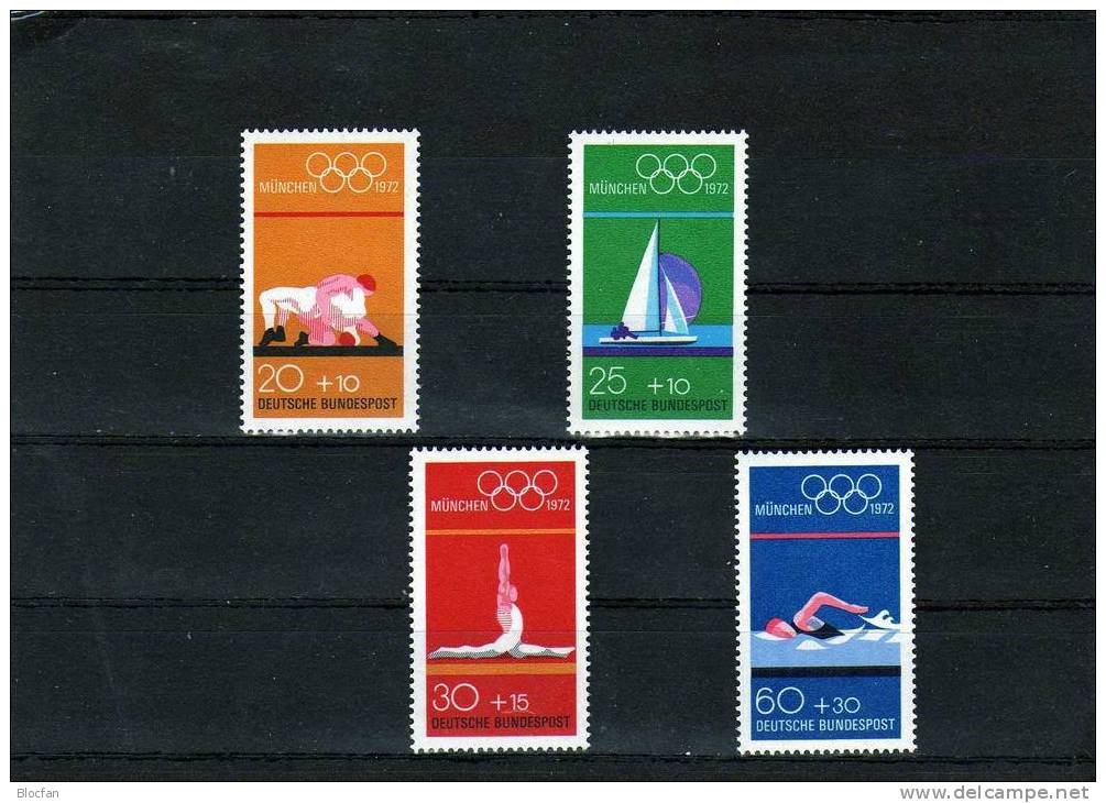 München Sommersportarten Heftchen - Block BRD 719/2, 734/7 + VB ** 18€ - Canoe