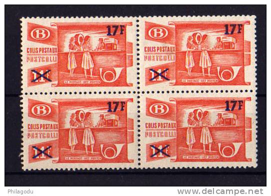 1953 Colis-postaux, N° CF 332** Neuf En Bloc De 4 ++ Et +  Cote 75 E - Other & Unclassified
