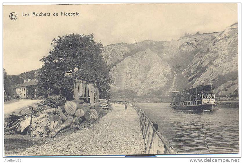 Les Rochers De Fidevoie, Bateau Mouche, Boot, Steamer, Dampfer - Yvoir