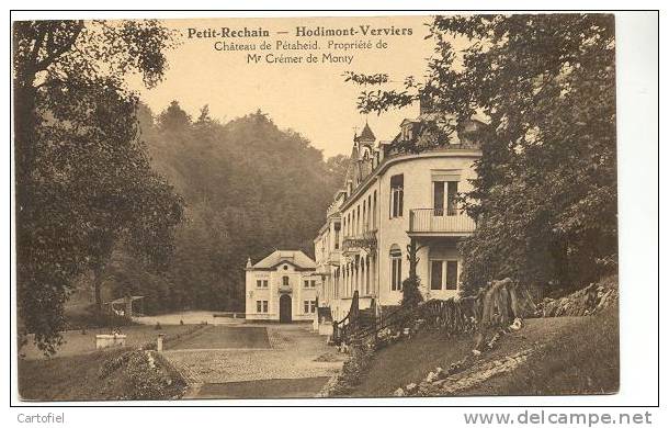 HODIMONT-VERVIERS-PETIT-RECHAIN-CHATEAU DE PETAHEID-PROPRIETE DE MR CREMER DE MONTY - KASTEEL - Verviers