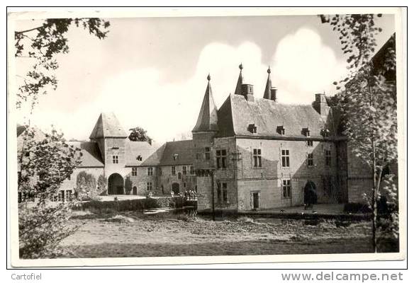 SPONTIN- CHATEAU-KASTEEL-COTE NORD-CARTE PLIEE EN BAS DROITE! - Yvoir