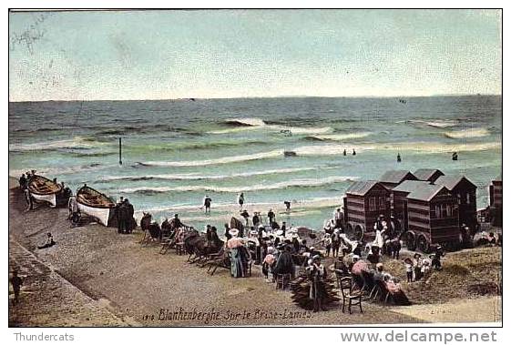 BLANKENBERGHE BLANKENBERGE SUR LE BRISE LAMES COULEUR KLEUR DE 1908  AQUA PHOTO PARIS - Blankenberge