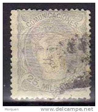 España 25 Milesimas Alegoria 1870,  Num 106b º - Used Stamps